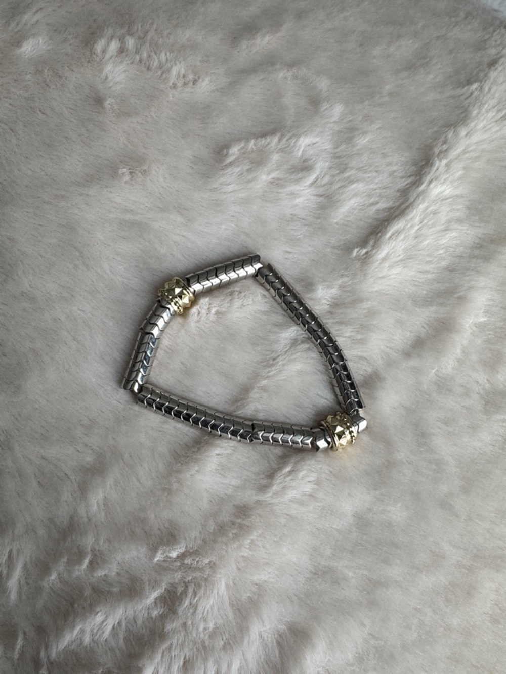 Kendra Scott Silver and Gold-Tone Stretch Necklace